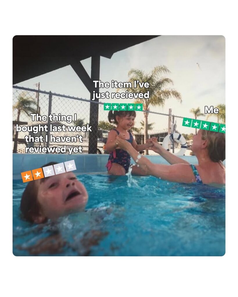 5 stars for retail therapy ⭐️