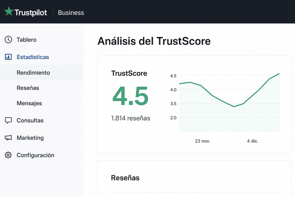 Cómo optimizar tu ficha de Trustpilot para aparecer en los resultados de Google 1 TrustScore de Trustpilot aliado de Data Comunicación, partner premium Trustpilot.
