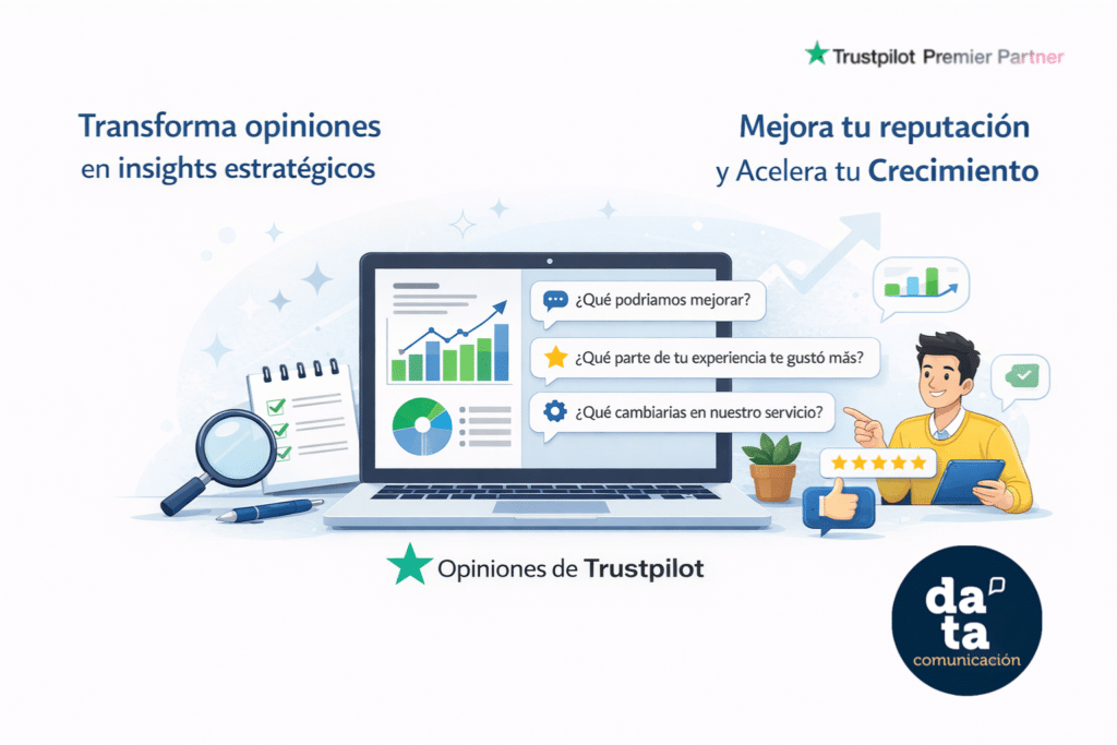 DATA Comunicación, agencia Premiere Partner de Trustpilot en España