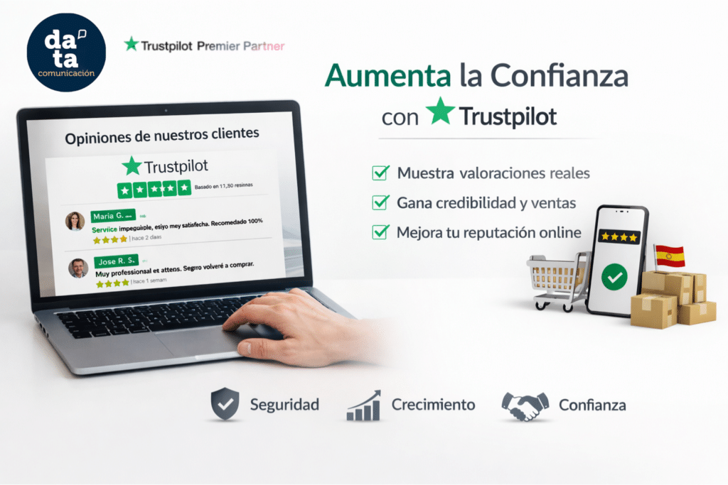 DATA Comunicación, agencia Premiere Partner de Trustpilot en España