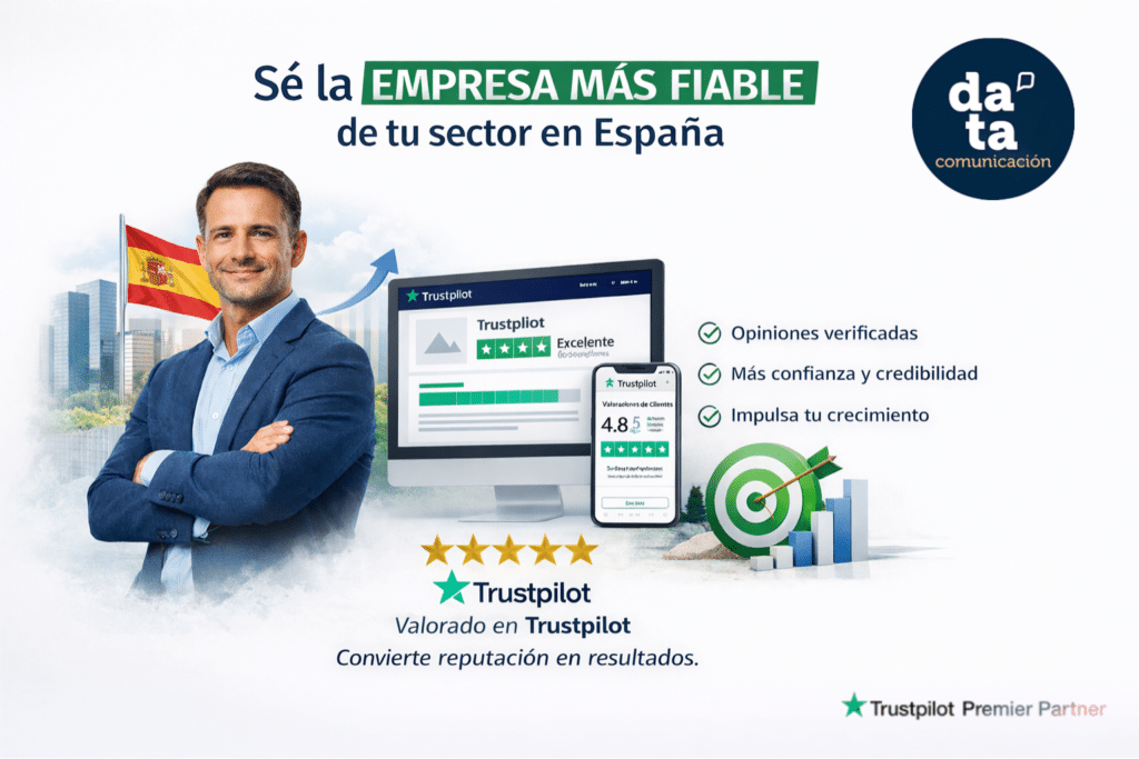 DATA Comunicación, agencia Premiere Partner de Trustpilot en España